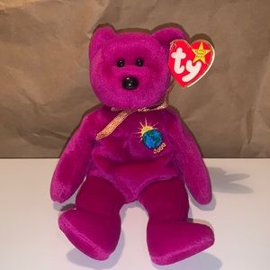 TY Beanie Baby Millennium the Bear RARE 1999 RETIRED